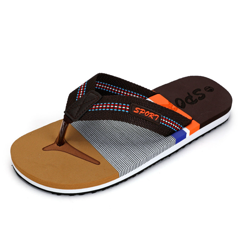 New 45 size flip flops men's plus size shoes summer beach travel slippers outer wear thick bottom flip-flops