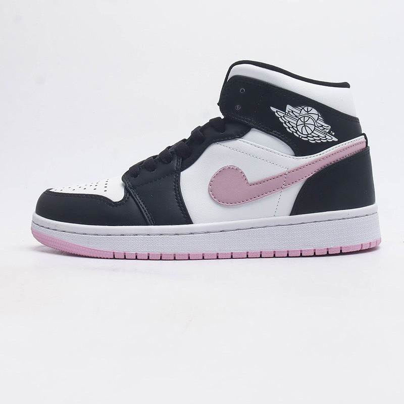 Putian shoes source delivery first layer AJ1 MID Joe 1 MID-top basketball shoes men's shoes wear-resistant women's sneaker