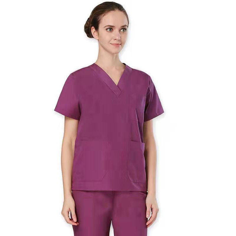 Cotton Pure Cotton Hand-washing Clothes Split Suit Doctor Nurse Examiners Hand-washing Clothes Surgical Clothes Summer Short Sleeve