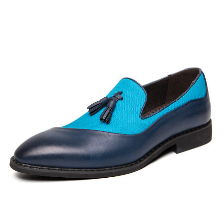 Spring and Autumn new fashion trendy men's shoes British style retro small leather shoes formal wear business tassel leather shoes cross-border hot