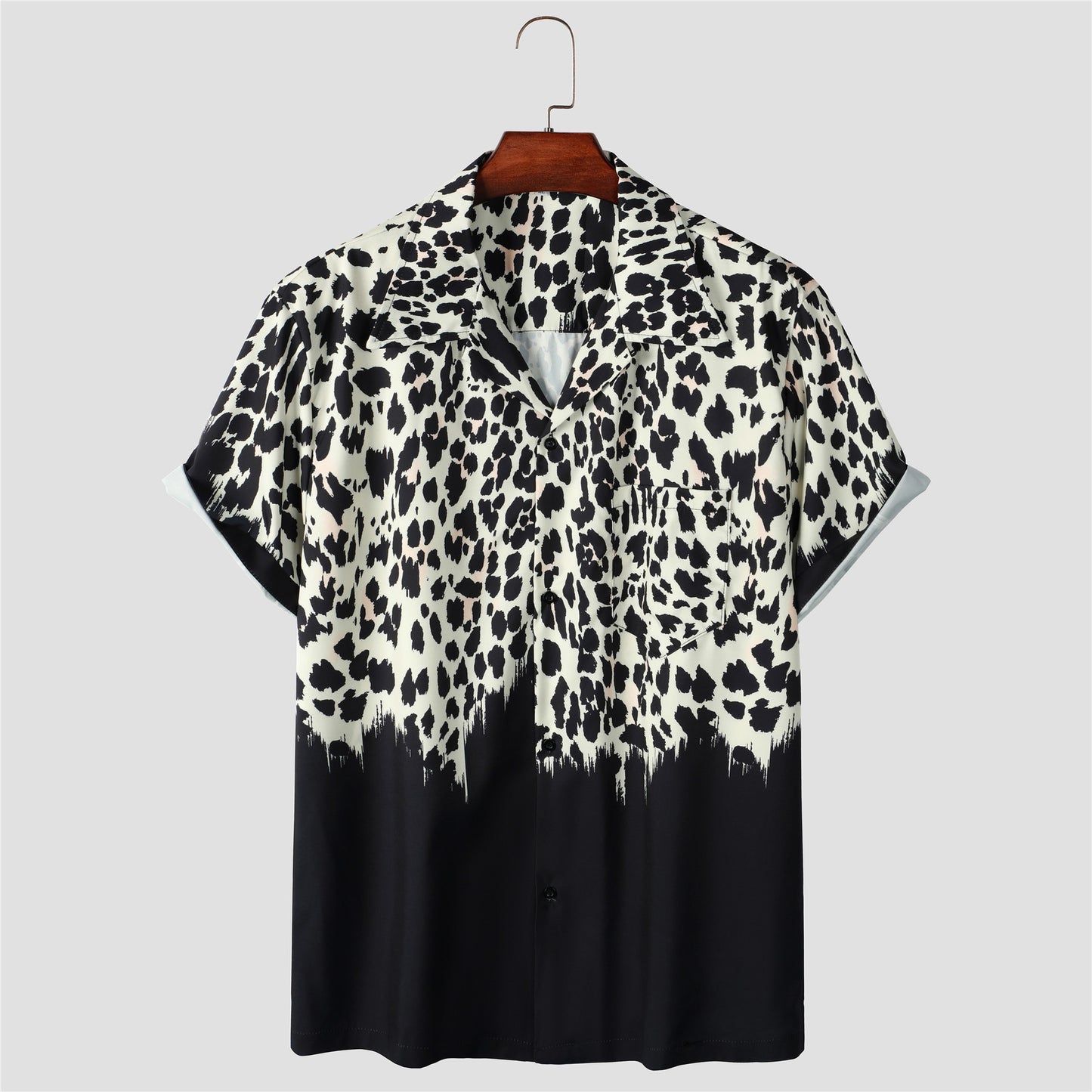 Foreign trade independent station for 2023 spring and summer positioning flower full printed shirt cross-border short sleeve men's and women's 3320