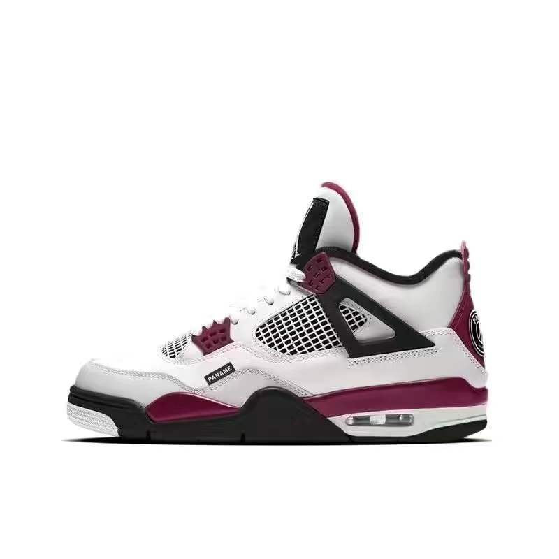 Putian factory AJ4 Joint white sail electric mother black red and white cement men's and women's sports big Paris Joe 4 air cushion basketball shoes