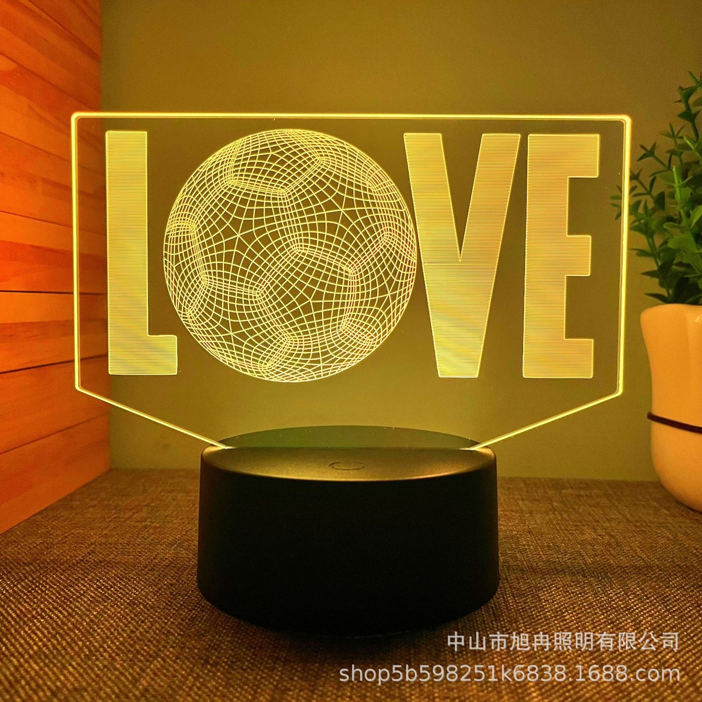 Cross-border supply hot football hot 3D night light creative children's gifts atmosphere table lamp manufacturers wholesale