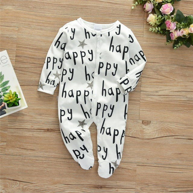 Newborn Baby Boys Girls Romper Jumpsuit Infant Kids Clothes