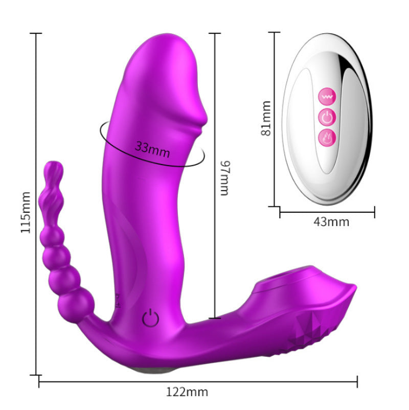 FOX Moe FOX M6 Invisible Wear Jumping Egg Wireless Remote Control Vibration Heating Female Masturbator Adult Sex Supplies