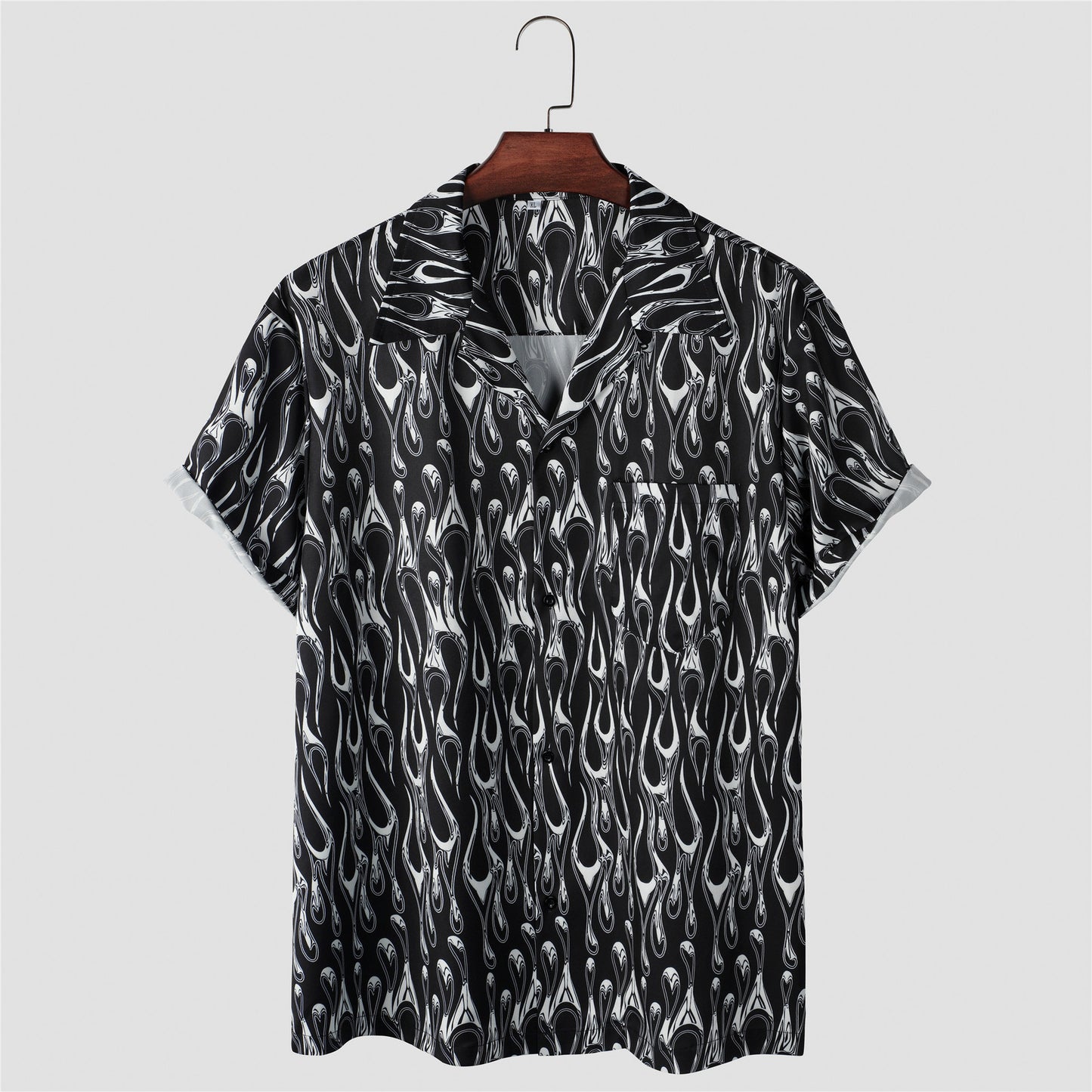 Foreign trade independent station for 2023 spring and summer positioning flower full printed shirt cross-border short sleeve men's and women's 3320