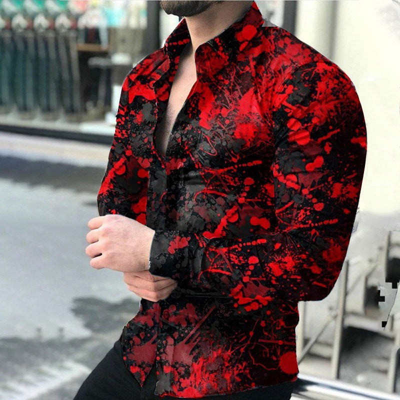 Cross-border 2021 Europe and the United States spring and summer New Polo Shirt shirt 3D printed men's T-shirt top