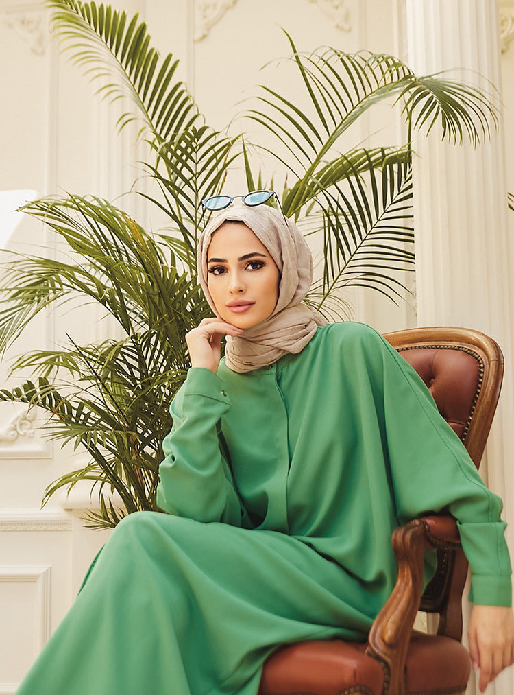muslim Robe abaya Costume muslim fashion Bat Sleeve Long Southeast Asian Cross-border Foreign Trade