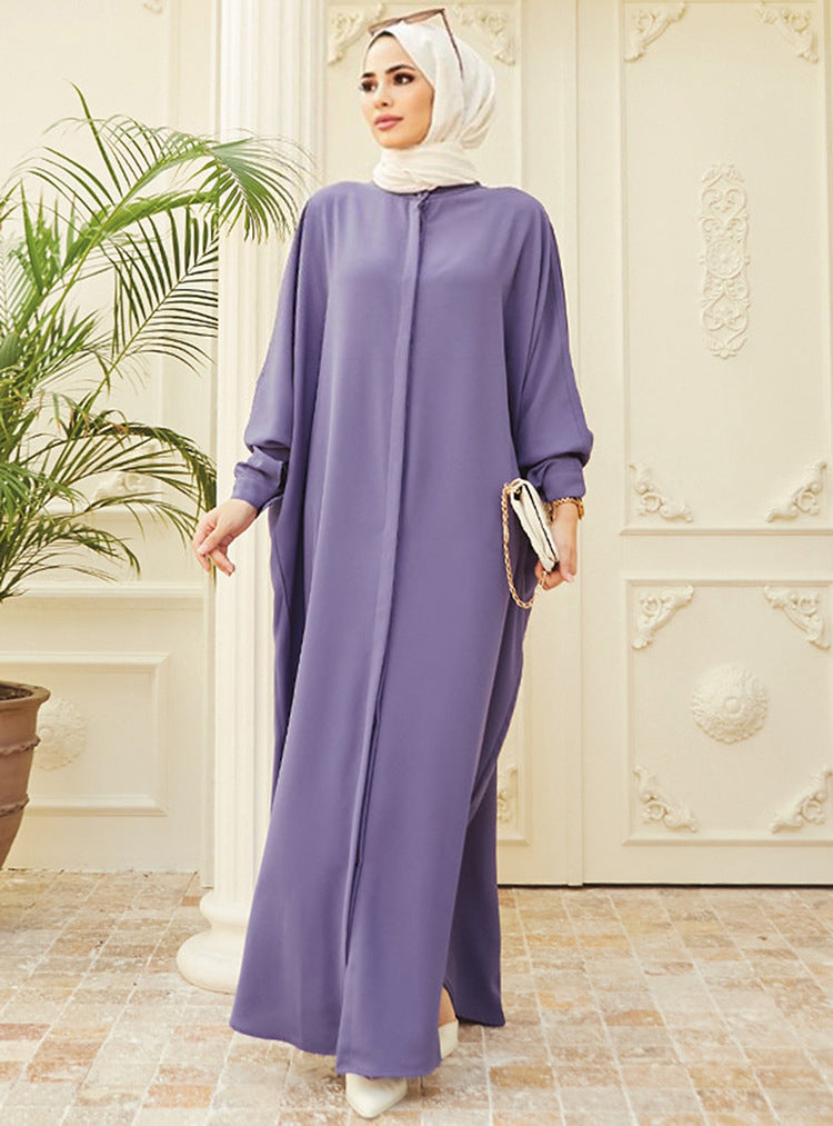 muslim Robe abaya Costume muslim fashion Bat Sleeve Long Southeast Asian Cross-border Foreign Trade