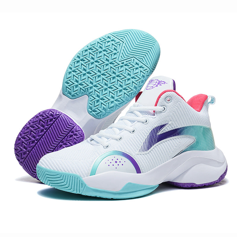 Basketball Shoes Men's Spring and Summer Youth Couple Sports Shoes Student Sports Competition Training Shoes Boys Fashion Trendy Shoes