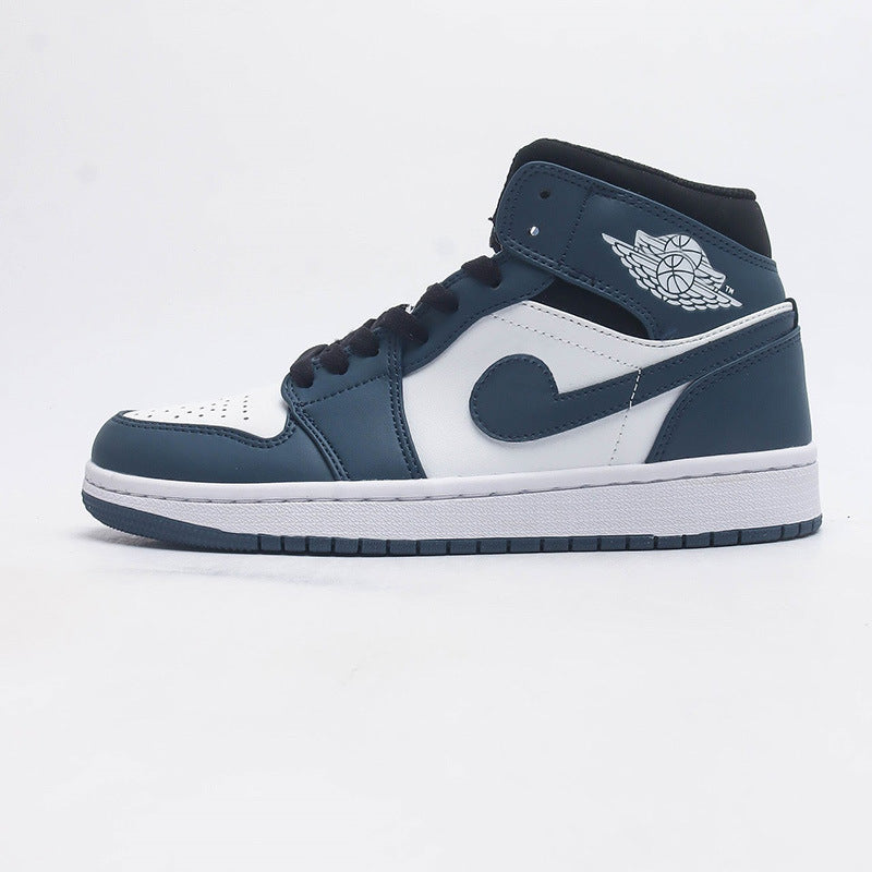 Putian shoes source delivery first layer AJ1 MID Joe 1 MID-top basketball shoes men's shoes wear-resistant women's sneaker