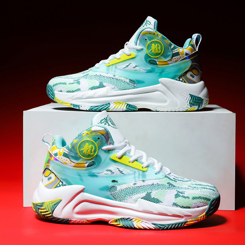 Basketball Shoes Men's Spring and Summer Youth Couple Sports Shoes Student Sports Competition Training Shoes Boys Fashion Trendy Shoes