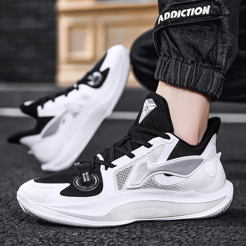 Sonic 11 Summer Basketball Shoes Male Youth Student Edition Street Sports Shoes MD Rubber and Plastic Sole Netting Shoes 36-45