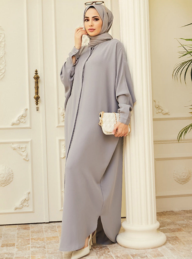muslim Robe abaya Costume muslim fashion Bat Sleeve Long Southeast Asian Cross-border Foreign Trade