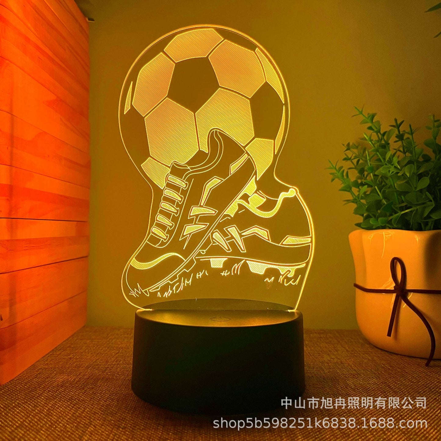 Cross-border supply hot football hot 3D night light creative children's gifts atmosphere table lamp manufacturers wholesale