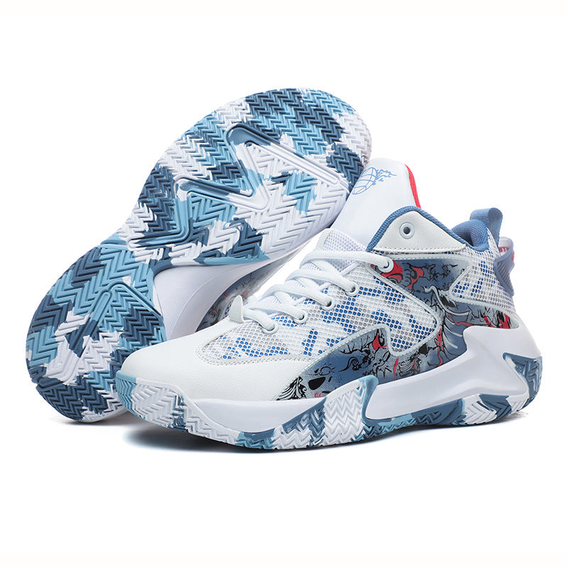 Basketball Shoes Men's Spring and Summer Youth Couple Sports Shoes Student Sports Competition Training Shoes Boys Fashion Trendy Shoes