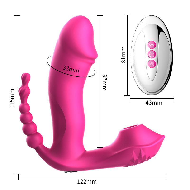 FOX Moe FOX M6 Invisible Wear Jumping Egg Wireless Remote Control Vibration Heating Female Masturbator Adult Sex Supplies