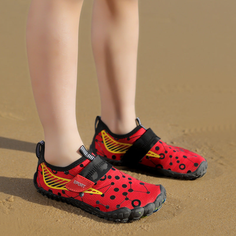 Children's beach shoes wading shoes diving snorkeling shoes women's non-slip anti-cut men's soft sole shoes swimming non-slip upstream shoes