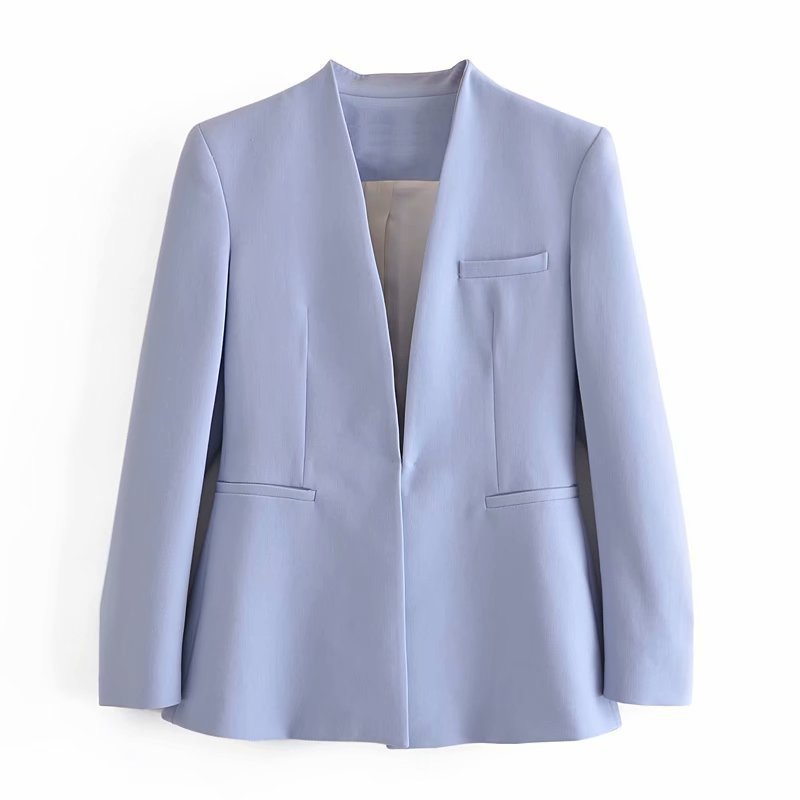 TAOP & ZA2274811 Early Autumn New Quality Women's Wear Without Laps Solid Color Suit Jacket 02274811620