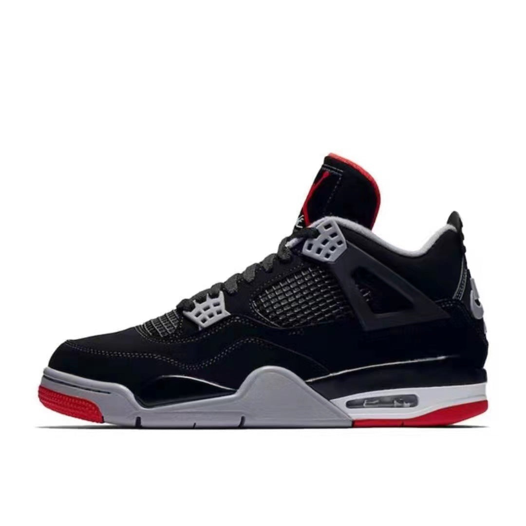 Putian factory AJ4 Joint white sail electric mother black red and white cement men's and women's sports big Paris Joe 4 air cushion basketball shoes