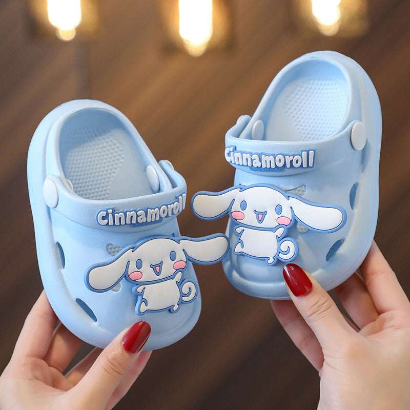 Children's Slippers Summer Girls' Baby's Cave Shoes Boys Cartoon Beach Two-Wear Korean-Style Non-Slip Sandals Garden Shoes