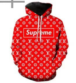 Men's color printed pullover sweatshirt cross-border foreign trade graffiti 3D digital printing trendy men's hooded sweatshirt