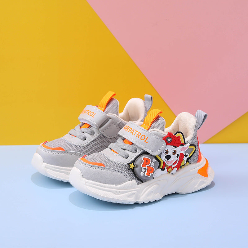 PAW PATROL Wangwang team made great contributions genuine goods Children's sneaker breathable soft bottom children's functional shoes with lights