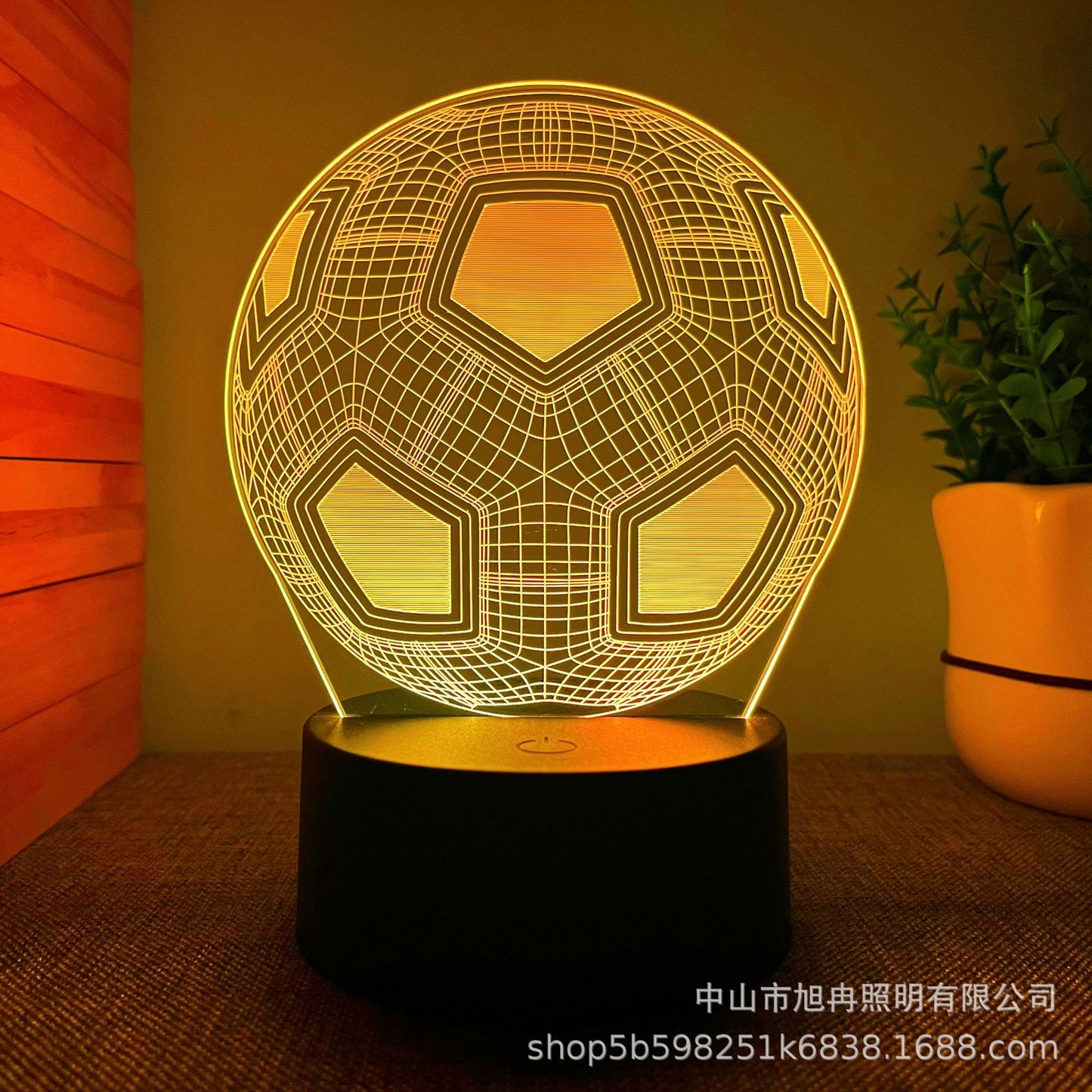 Cross-border supply hot football hot 3D night light creative children's gifts atmosphere table lamp manufacturers wholesale