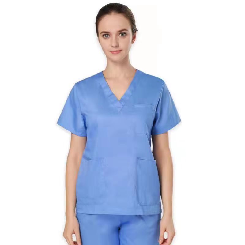 Cotton Pure Cotton Hand-washing Clothes Split Suit Doctor Nurse Examiners Hand-washing Clothes Surgical Clothes Summer Short Sleeve