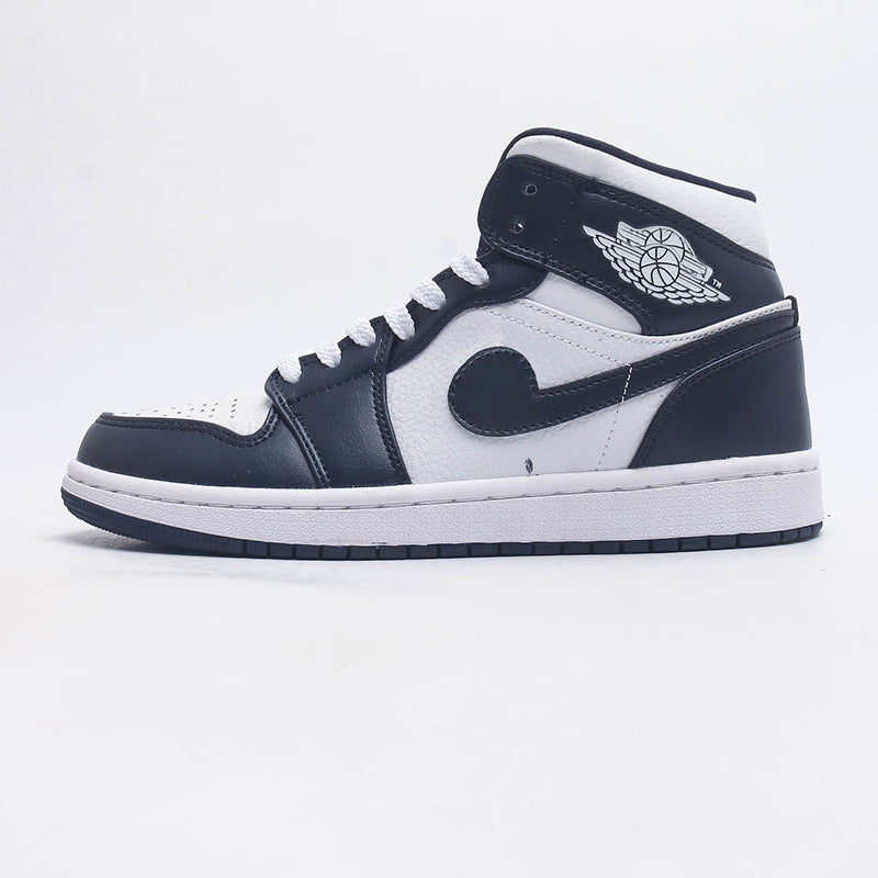 Putian shoes source delivery first layer AJ1 MID Joe 1 MID-top basketball shoes men's shoes wear-resistant women's sneaker