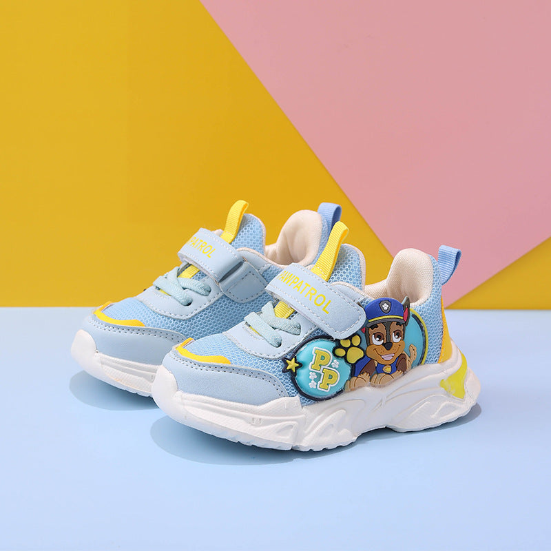PAW PATROL Wangwang team made great contributions genuine goods Children's sneaker breathable soft bottom children's functional shoes with lights