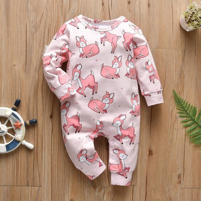 Newborn Baby Boys Girls Romper Jumpsuit Infant Kids Clothes