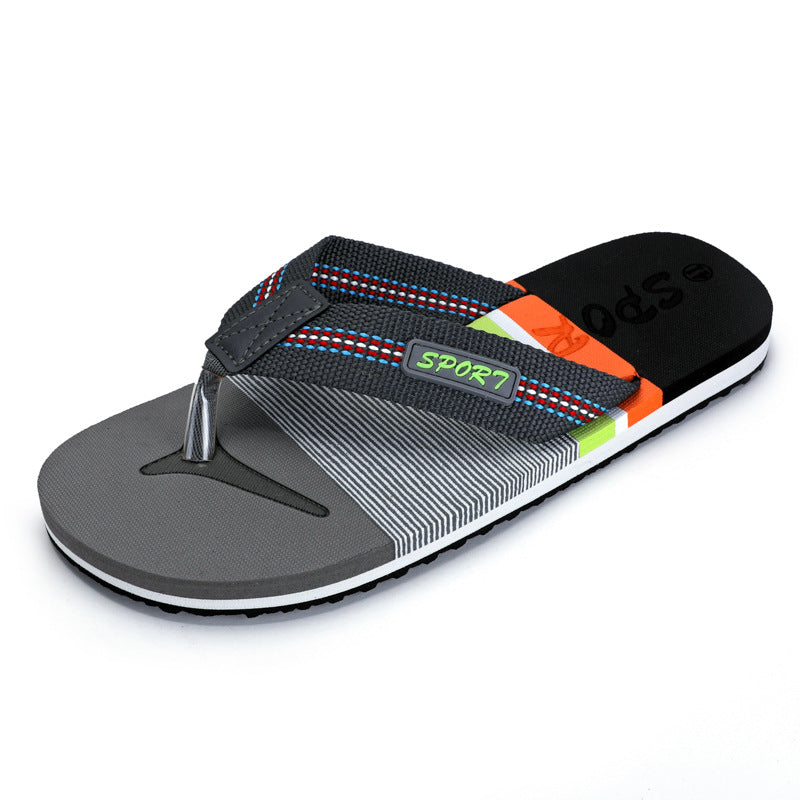 New 45 size flip flops men's plus size shoes summer beach travel slippers outer wear thick bottom flip-flops