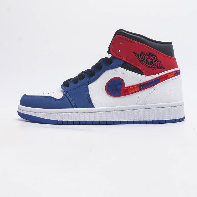 Putian shoes source delivery first layer AJ1 MID Joe 1 MID-top basketball shoes men's shoes wear-resistant women's sneaker