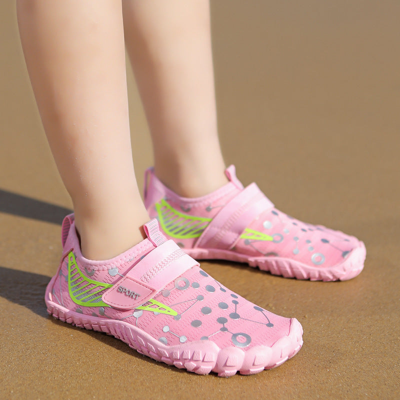 Children's beach shoes wading shoes diving snorkeling shoes women's non-slip anti-cut men's soft sole shoes swimming non-slip upstream shoes
