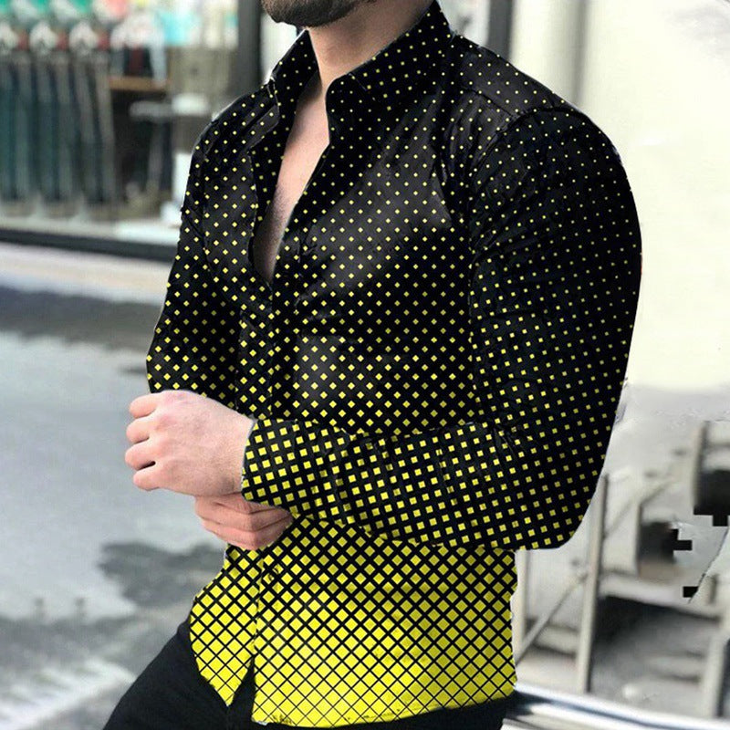 Cross-border 2021 Europe and the United States spring and summer New Polo Shirt shirt 3D printed men's T-shirt top