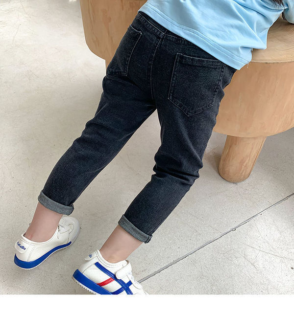 Informal jeans for boys and girls, spring and autumn pants, 2024