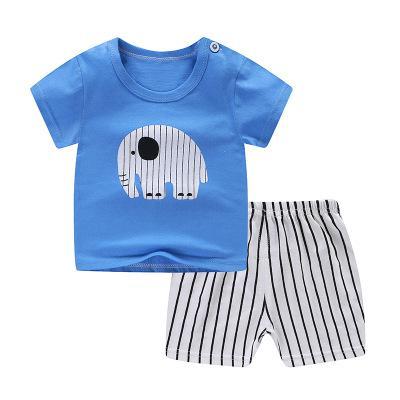 Summer Baby Kids Short Sleeve+Shorts Baby Boy Fashion Clothing Set Baby Girls Lovely Outfits Dresses