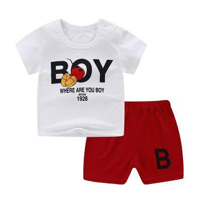Summer Baby Kids Short Sleeve+Shorts Baby Boy Fashion Clothing Set Baby Girls Lovely Outfits Dresses