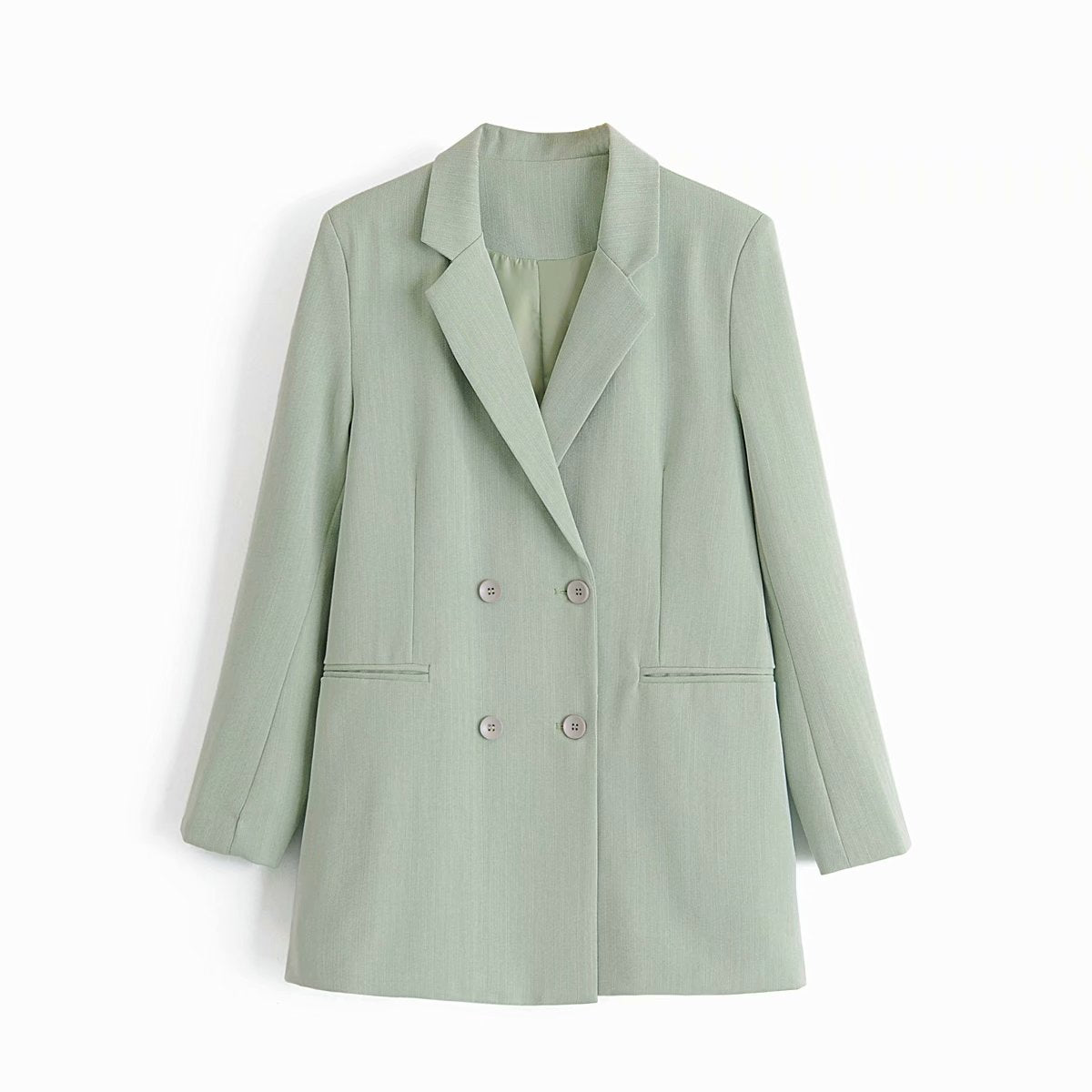 Wind loose all-match retro mid-length suit