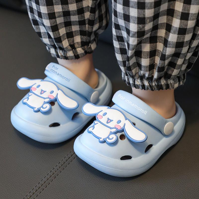 Children's Slippers Summer Girls' Baby's Cave Shoes Boys Cartoon Beach Two-Wear Korean-Style Non-Slip Sandals Garden Shoes