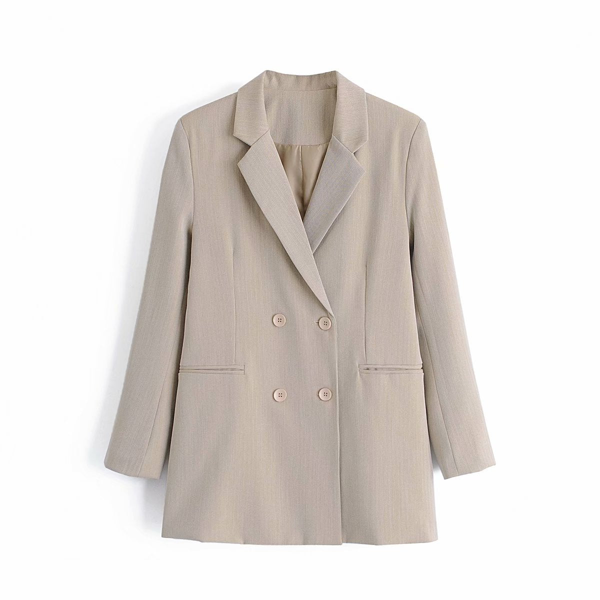 Wind loose all-match retro mid-length suit