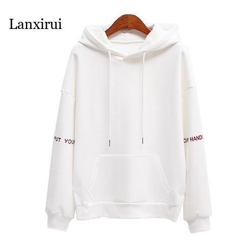 Kadın moda kadife Hoodies kadın düz renk nakış kapşonlu Tops eşofman kazak uzun kollu gündelik spor giyim ceket