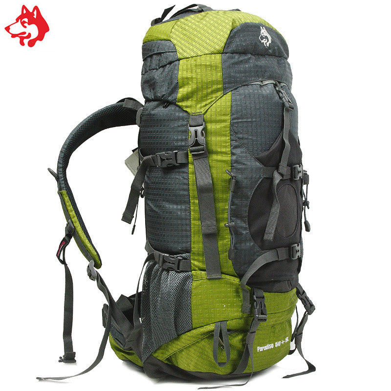 Hiking Backpack JUNGLEKING CY1008 New 55L Outdoor Unisex Big Capacity Mountaineering Backpack Bag Travel Hiking Multi Use Camping Imported Nylon