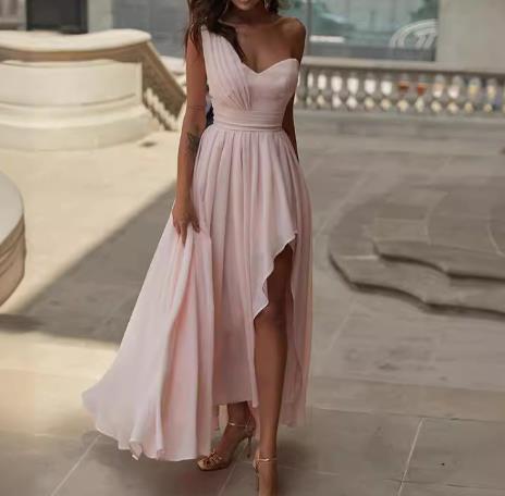 2020new Europe and America cross-border mopping evening dress long skirt round neck sleeveless big swing lace dress women's wholesale