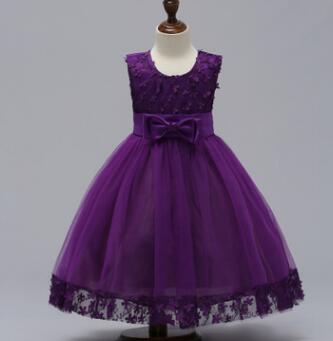 2020 summer skirt Kids Girls palace Princess Tutu flower children wedding dress wholesale show skirt