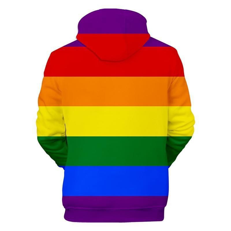 Men's color printed pullover sweatshirt cross-border foreign trade graffiti 3D digital printing trendy men's hooded sweatshirt