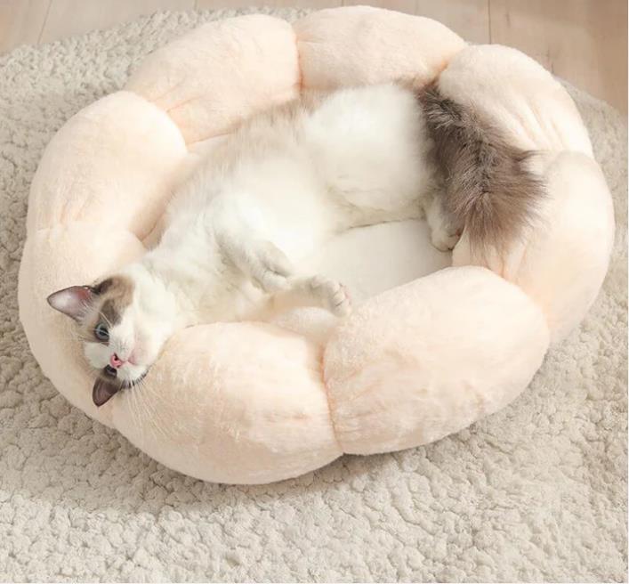 Fluffy Bliss Donut Pet Bed - Let your pet sleep in luxurious comfort