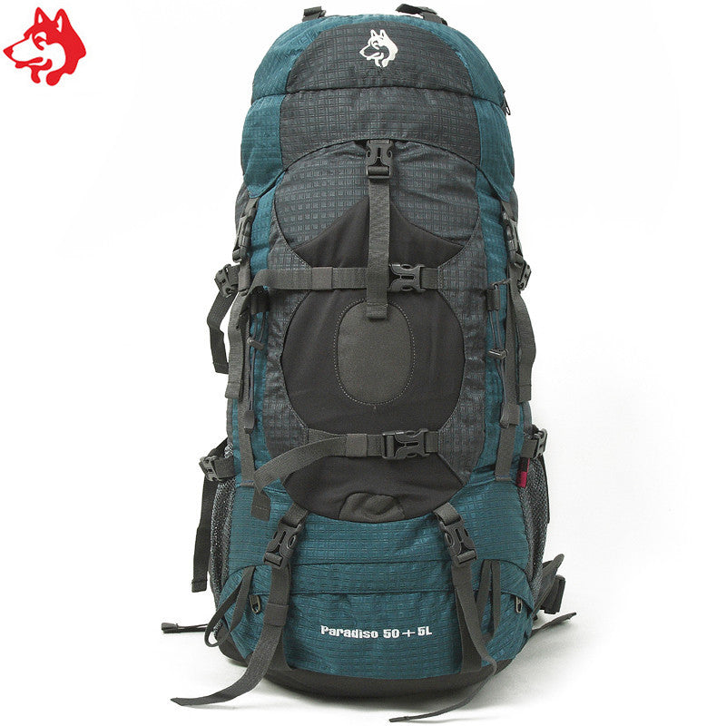 Hiking Backpack JUNGLEKING CY1008 New 55L Outdoor Unisex Big Capacity Mountaineering Backpack Bag Travel Hiking Multi Use Camping Imported Nylon
