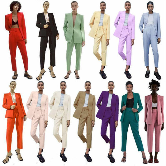 TAOP & ZA2274811 Early Autumn New Quality Women's Wear Without Laps Solid Color Suit Jacket 02274811620